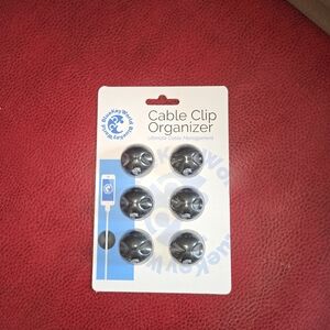 Black Cable Clip Organizer